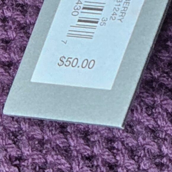 APT.9 Purple Sweater Button Down Size Medium from Kohl's 501 Plum Berry (NWT) - Picture 8 of 8